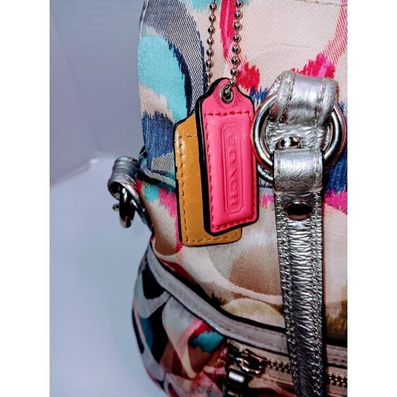 Coach Vintage Poppy Multicolor Signature Handbag - Picture 16 of 16